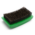 Customized Processing Man's Bristle Hair Brush Rectangle Arc Curved Beard Comb Solid Wood Hard Wave Curve Brush